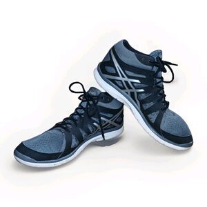 ASICS GEL-Fit Tempo 2 Men's 11.5 Training Shoes Gray Black S564N Gym Sneakers